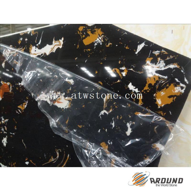 Artificial Marble Black Portoro