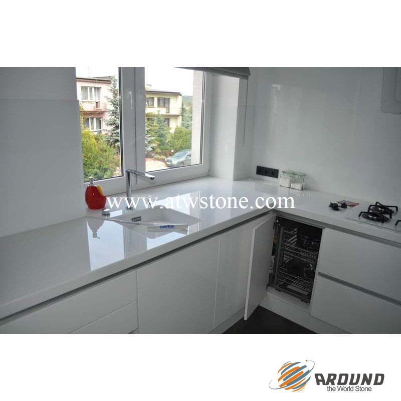 Pure White Nanoglass Countertops