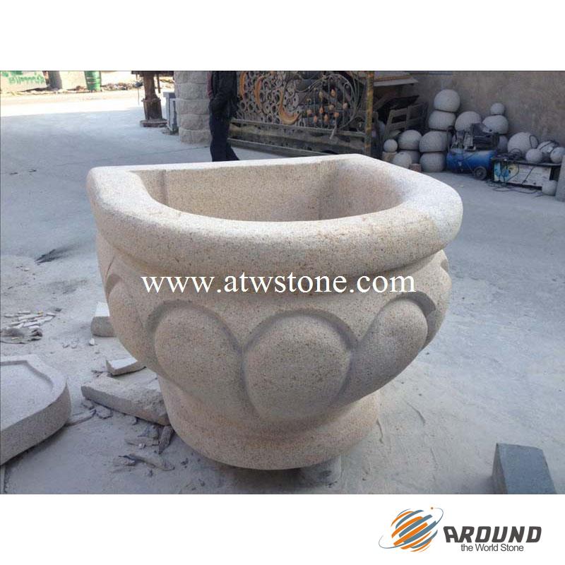 Stone Flower Pot FP010