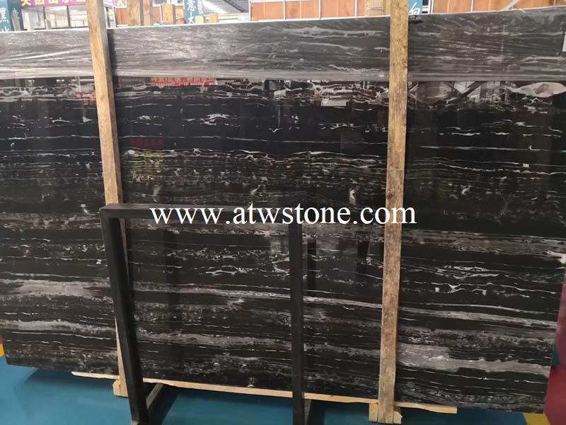 Silver Portoro Marble Slabs