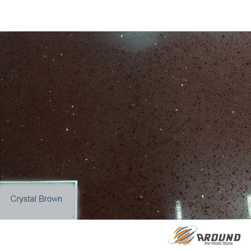 Crystal Dark Brown Quartz with Mirror
