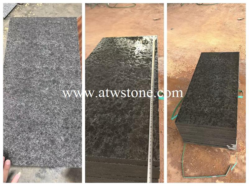 Zhanjiang Black Basalt Flamed and Water-Washed